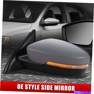 US�~���[ 11-18��VW Jetta OE�X�^�C���̃p���[+���M+�^�[���M���h���C�o�[���T�C�h�~���[ FOR 11-18 VW JETTA OE STYLE POWERED+HEATED+TURN SIGNAL DRIVER LEFT SIDE MIRROR�y���s�A���i�z