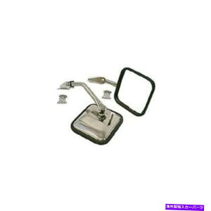 US�~���[ ���ȃ��b�W�~���[�L�b�g�X�e�����X�|55-86 CJ���f��11005.01 Rugged Ridge Side Mirror Kit Stainless Steel 55-86 CJ Models11005.01�y���s�A���i�z