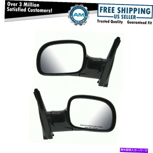 US~[ }jATChr[~[ƉEyA01-07OhLo{CW[ Manual Side View Mirrors Left & Right Pair Set for 01-07 Grand Caravan Voyager