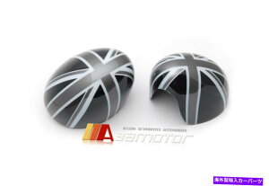 US~[ ubNjIWbNUKtbOTChr[~[Jo[LbvtBbgBMW~jN[p[F55 F56 Black Union Jack UK Flag Side View Mirror Cover Cap fits BMW Mini Cooper F55 F56