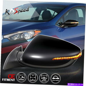 US~[ hCo[TCh쓮̉M^[VOiAr[~[14-16tHe Left Driver Side Powered Heated Turn Signal Rear View Mirror for 14-16 Forte