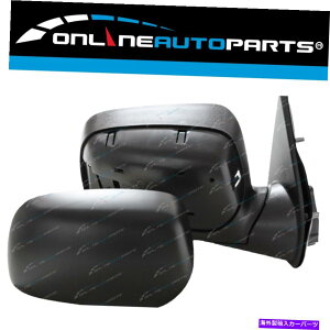 US�~���[ Holden Ra Rodeo ute 03-08�ERHS��RH�u���b�N�G���N�g���b�N�T�C�h�h�A�~���[ RH Black Electric Side Door Mirror for Holden RA Rodeo Ute 03-08 Right RHS�y���s�A���i�z
