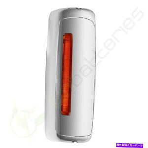 US~[ 2002-2018LEDNtۃvX^LHhCo[TCh~[Jo[ LH Driver Side Mirror Cover For 2002-2018 International PROSTAR With LED Chrome