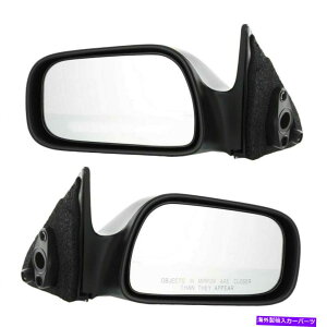 US~[ LHhCo[RHpbZW[TCh}jA~[yCg\ȃtBbg1992-96g^J LH Driver & RH Passenger Side Manual Mirror Paintable Fits 1992-96 Toyota Camry