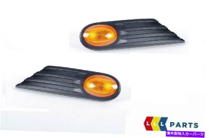 US~[ ~jV{R55 R56 R57TCh^[MƃOFAo[Zbg MINI NEW GENUINE R55 R56 R57 SIDE TURN SIGNAL WITH GRILLE YELLOW AMBER SET