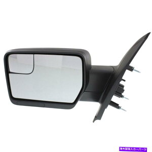 US~[ 2009-2014tH[hF-150tghCo[TCh}jA܂肽ݎeNX`ubN̋ Mirror For 2009-2014 Ford F-150 Front Driver Side Manual Folding Textured Black