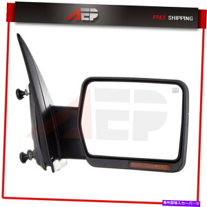 US~[ ChromeRHTCh~[p[2004-2014 Ford F150̉MM܂ Chrome RH Side Mirror Power Heated Signal Puddle Light For 2004-2014 Ford F150