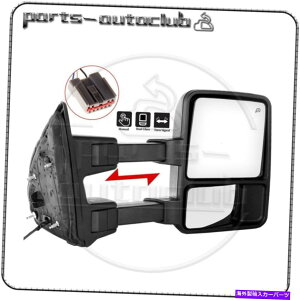 US~[ 03-07 Ford F250-550}jAELEDM For 03-07 Ford F250-550 Manual Right Side Smoke LED Signal Towing Mirror