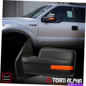 US~[ 2004-2014 Ford F150 [}jA+Ao[LED]̐Lk Fits 2004-2014 Ford F150 [MANUAL+AMBER LED] Left Side Telescoping Towing Mirror