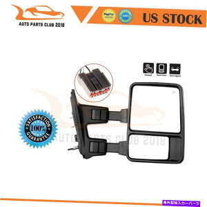 US~[ 03-07tH[hF250-550 RHTCh}jA܂肽ݐM For 03-07 Ford F250-550 RH Side Manual Folding Signal Black Towing Mirror