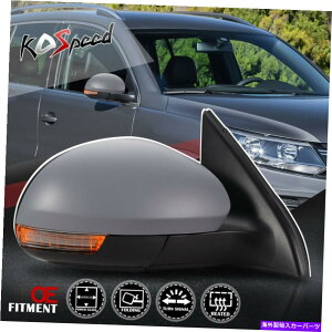 US~[ 09-17 VWeBOẢEq̓ڒM㕔r[~[ Right Passenger Side Powered Adjust Heated Rear View Mirror for 09-17 VW Tiguan