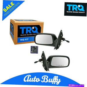 US�~���[ TRQ�}�j���A�����o�[���샊���[�g�~���[�y�A�Z�b�gLH��RH��00-05�g���^�G�R�[ TRQ Manual Lever Operated Remote Mirrors Pair Set LH & RH for 00-05 Toyota Echo�y���s�A���i�z