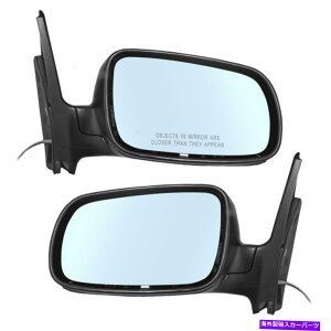 US~[ VyAZbg}jA[gTChr[~[w/F̃KXVWStWFb^ New Pair Set Manual Remote Side View Mirror w/ Blue Tinted Glass VW Golf Jetta
