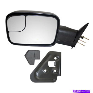 US�~���[ �h���C�o�[�T�C�h�}�j���A���g���[���[�g�E�~���[��1994�N����2001�N��1500�̎��t���u���P�b�g Driver Side Manual Trailer Tow Mirror and Mounting Bracket for 1994-2001 1500
