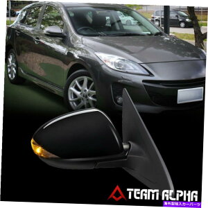 US~[ 2010-2013}c_3 [Eȑ]p[+M+M܂肽݃hA~[ Fits 2010-2013 Mazda 3[Right Passenger Side]Power+Heated+Signal Fold Door Mirror