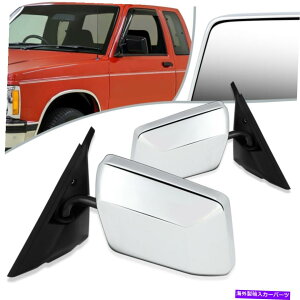US�~���[ �t�B�b�g82-93 S15�W�~�[S10�u���U�[�y�A�}�j���A���T�C�h�h�A�~���[GM1320102 GM1321102 Fit 82-93 S15 Jimmy S10 Blazer Pair Manual Side Door Mirror GM1320102 GM1321102