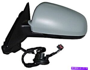 USミラー 電気サイドミラー非球面加熱プライミング左フィットアウディA3 03-07 0209M03 Electric Side Mirror Aspherical Heated Primed LEFT Fits AUDI A3 03-07 0209M03