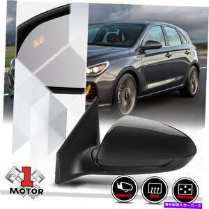 US~[ []hCo[TChp[+M+17-18Gĝ߂̎p^hA~[KX [Left] Driver Side Power+Heated+Blind Spot Door Mirror Glass for 17-18 Elantra