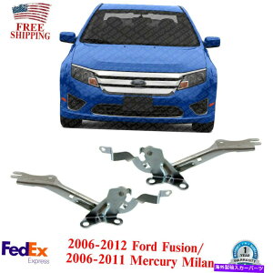 hinge 2006-2012 Ford Fusion / 06-11 Mercury��2�̃t�[�h�q���W�̍��ƉE���̃Z�b�g Set of 2 Hood Hinges Left & Right Side For 2006-2012 Ford Fusion / 06-11 Mercury�y���s�A���i�z