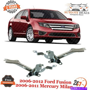 hinge �t�����g�t�[�h�q���W2006-2012�t�H�[�h�t���[�W���� / 2006-11�}�[�L�����[�̃t�����g�q���W Front Hood Hinges Left & Right Side For 2006-2012 Ford Fusion / 2006-11 Mercury�y���s�A���i�z