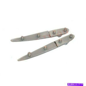 hinge �{���l�b�g�t�[�h�q���W�Z�b�g +���b�V���[�N�������b�L�y�A�����X�I�b�N�X�t�H�[�h2���j�b�gS2U Bonnet Hood Hinges Set + Washers Chrome Plated Pair Morris Oxford 2 Units S2u�y���s�A���i�z