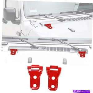 hinge tgGWt[hqWJo[g̓W[vO[JL/OfBG[^[JTɍ܂ Front Engine Hood Hinge Cover Trim Decor Fits Jeep Wrangler JL/ Gladiator JT