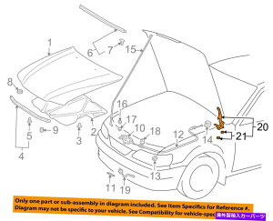hinge �g���^OEM 98-02�J���[���t�[�h�q���W�E5341012340 TOYOTA OEM 98-02 Corolla Hood-Hinge Right 5341012340�y���s�A���i�z