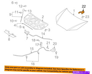 hinge q_COEM 07-10 Elantra Hood-Hinge Right 791202H000 HYUNDAI OEM 07-10 Elantra Hood-Hinge Right 791202H000