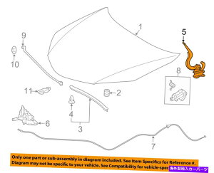 hinge �g���^OEM 14-16�J���[���t�[�h�q���W��5342002250�����ɍ��� TOYOTA OEM 14-16 Corolla Hood-Hinge Left 5342002250�y���s�A���i�z