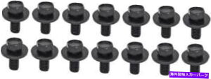 hinge 1960-76XeX|t[hqW{gZbg - _R[eBOi14j 1960-76 Stainless Steel Hood Hinge Bolt Set - Black Oxide Coated (14 pcs)