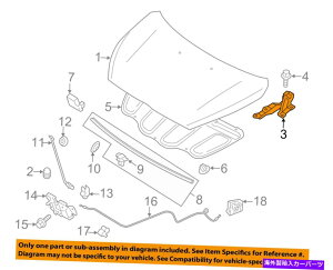 hinge �O�HOEM 17-18�~���[�W���t�[�h�q���W�E5905A182 MITSUBISHI OEM 17-18 Mirage Hood-Hinge Right 5905A182�y���s�A���i�z