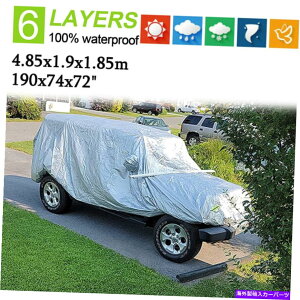 J[Jo[ W[vO[JK 6C[SUVJo[TUV_XgCEH[^[v[ttN^[ For Jeep Wrangler JK 6 Layer SUV Covers Sun UV Dust Rain Waterproof Reflector US