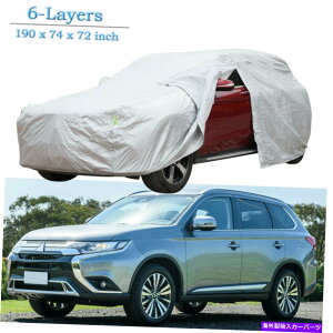 �J�[�J�o�[ �O�H�A�E�g�����_�[�t���J�[SUV�J�o�[�T���X�m�[�_�X�g�E�H�[�^�[�v���[�t�t���W�b�p�[ For Mitsubishi Outlander Full Car SUV Cover Sun Snow Dust Water Proof w/ Zipper�y���s�A���i�z
