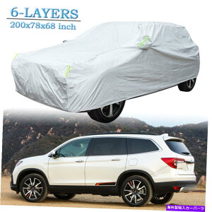 J[Jo[ z_pCbg~bhTCYSUVtJ[Jo[hz̕ی For Honda Pilot Midsize SUV Full Car Cover Waterproof Sun Rain Snow Protection