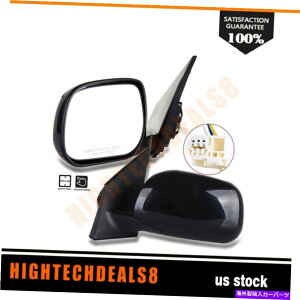 US~[ 2006-08̃p[g^RAV4ubN}jAtH[hTChr[~[yA Power For 2006-08 Toyota Rav4 Black Manual Fold Side View Towing Mirrors Pair
