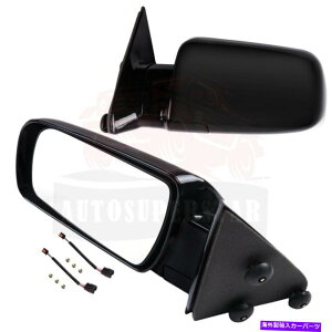 US~[ GMC C1500 C2500 C3500gbNp̃ubNTChr[~[̃yA}jAtH[htH[h Pair of Black Side View Mirrors Manual Fold For GMC C1500 C2500 C3500 Truck