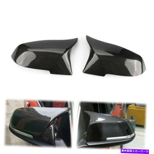 US~[ yAAJ[{t@Co[BMW 1-4-V[Y/x1/m2̃TCh~[Jo[Lbv܂ Pair Real Carbon Fiber Replace Side Mirror Cover Cap for BMW 1-4 -Series/X1/M2