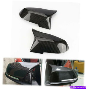 US~[ yATCh~[Jo[LbvBMW F30 F31 3V[Yp̎ۂ̃J[{t@Co[u Pair Side Mirror Cover Cap Replace Real Carbon Fiber for BMW F30 F31 3-Series