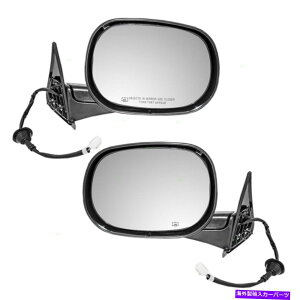 US~[ VyAp[TChr[~[98-02_bWgbN̂߂ɉMꂽKXnEWO New Pair Power Side View Mirrors Glass Housing Heated for 98-02 Dodge Ram Truck
