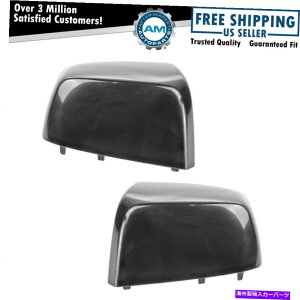 US~[ V{[GMCsbNAbvgbNp̃~[LbvLHRHyAɍ킹hV Black Paint to Match Mirror Cap LH & RH Pair for Chevy GMC Pickup Truck New