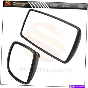 US�~���[ 2003-16��2PCS Freightliner Columbia M2�L�p +���C���~���[�u���b�N�q�[�g 2PCS For 2003-16 Freightliner Columbia M2 Wide Angle + Main Mirrors Black Heated