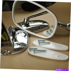 US~[ tBAbg131 132 1300 1500 1961-82NtF_[/hA~[yAGbWJ[ux2 For Fiat 131 132 1300 1500 1961-82 Chrome Fender/Door Mirror Pair Edge Curve x2
