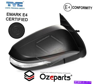 US~[ RH RHSEdhA~[ubNLED TOYOTA HILUX 15?20 2WD 4WD RH RHS Right Hand Electric Door Mirror Black LED For Toyota Hilux 15~20 2WD 4WD