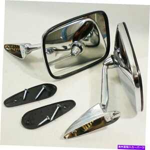 US~[ jo[TtF_[r[~[Be[WNVbNJ[TChEBO~[XNGA FOR Universal Fender View Mirrors Vintage Classic Car Side Wing Mirrors Square