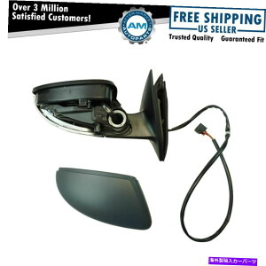 US~[ GNXeAp[M^[VOi~[ubN炩RHTChpbTbgnew Exterior Power Heated Turn Signal Mirror Black Smooth RH Side for Passat New