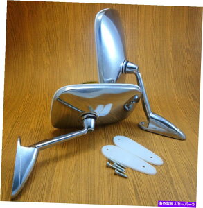 US~[ vW[504LBGP 7200 1968-73 2xNXNGAL[utF_[/hA~[ Peugeot 504 Guangzhou GP 7200 1968-73 2x Chrome Square Cuve Fender/Door Mirror