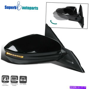 US~[ tBbg2016-2018VrbNubN7sp[ME܂肽݃TCh~[+LEDM Fits 2016-2018 Civic Black 7 Pin Power Heated Right Fold Side Mirror+LED Signal