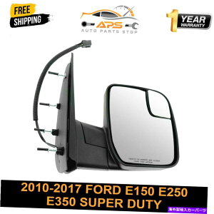 US�~���[ �~���[�p���[�C���e�O���[�V�����X�v�^�[�^�[�e�N�X�`���u���b�N����ȑ�10-17�t�H�[�h�o�� Mirror Power Integrated Spotter Textured Black Passenger Side for 10-17 Ford Van