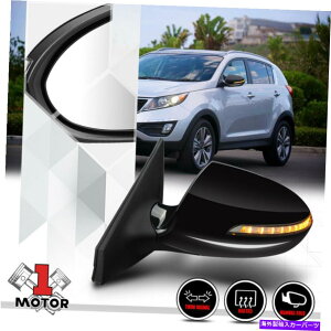 US�~���[ [��]�h���C�o�[�T�C�h�p���[+���M�h�A�~���[OE�X�^�C���M��11-16 Sportage [Left] Driver Side Power+Heated Door Mirror OE Style Signal for 11-16 Sportage�y���s�A���i�z