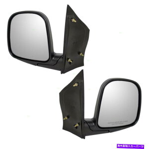 US�~���[ �y�A�Z�b�g�}�j���A���T�C�h�Z�[���}�E���g�~���[96-02�V�{���[�G�N�X�v���XGMC�T�o�i Pair Set Manual Side Sail Mounted Mirrors for 96-02 Chevrolet Express GMC Savana